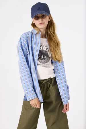 Garcia Meisjes Blouse Blauw Long mouw