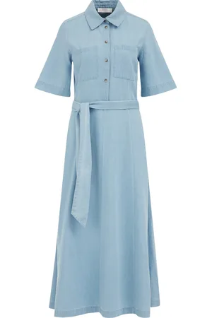 WE Fashion Dames jurk met denim look
