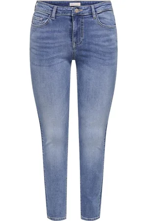 JDY Jacqueline de Yong Jeans fina Mw Skinny Ank Jns Mb Noos D 15338243 Medium Blue Denim Dames