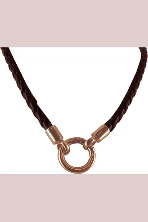 Silventi LOCKits 980600266 - Stalen Collier - 75 cm - Rosekleurig