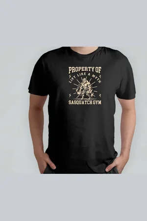 Build Your Brand PROPERTY OF LIFT LIKE a myth SASQUATCH GYM - T Shirt - GymLife - WorkoutMotivation - FitnessJourney - GymGoals - SportschoolLeven - FitnessReis - FitEnSterk - CardioDag