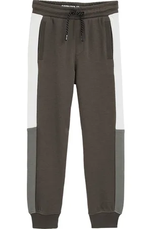 WE Fashion Jongens joggingsbroek met tapedetail