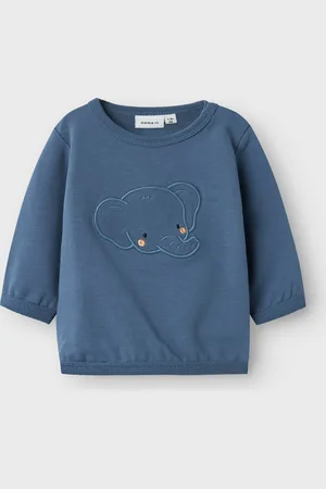 NAME IT Baby Jongens Sweater China blue Olifant - BIDUS