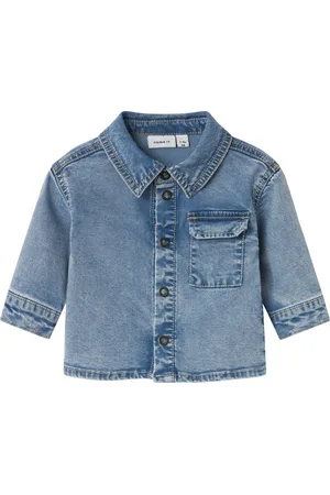 NAME IT Knud Spijkerblouse - Mt. 62 - Medium Blue Denim