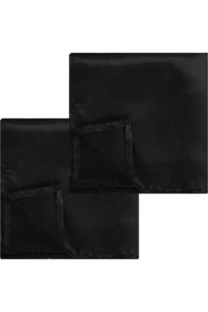Merkloos 2 stuks effen pochetten 22 x 22 cm van rayon - zachte voorgevouwen pochet voor heren - bruiloft en feeststyling