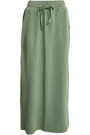 Peppercorn Dicette Long Skirt Hedge Green