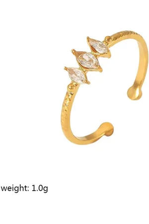 Yehwang Ring - OneSize - Goud - RVS - Ringen Set