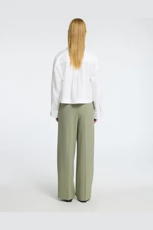 SELECTED Tinni MW Wide Pant Vetiver