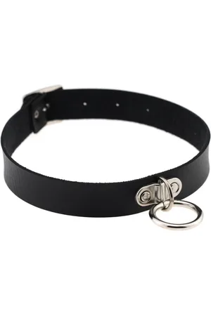 KIMU Choker Ring Gesp - Pu Leer Collar Ketting Halsband Sexy Festival
