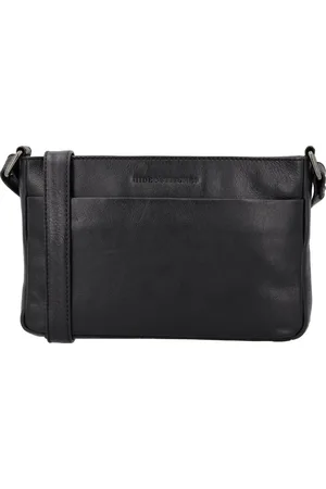 Hide & Stitches Porto Crossbody Schoudertas - Trendy Schoudoertasje - Handige vakken - - 100% Leer