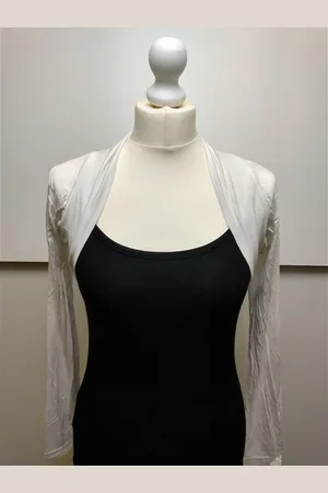 Merkloos Dames banned bolero Alinda lange mouwen maat S/M