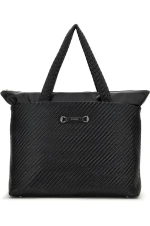 Guess Reistas Shopper met laptopvak Francy Travel Weekender Bag Zwart