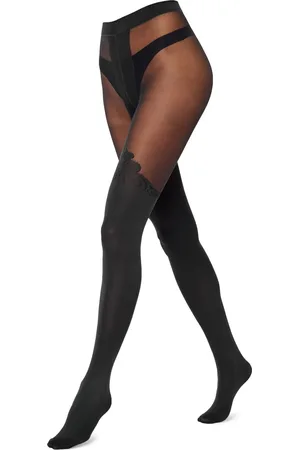 Merry Style MS-GB-389 Dames Panty - 60 DEN-Overknee-Look - Polyamide - - S