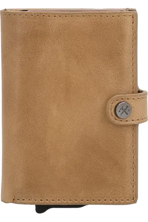 Hide & Stitches Porto Safety Wallet - Premium Portomonnee - 100% Leder - - 100% Leer