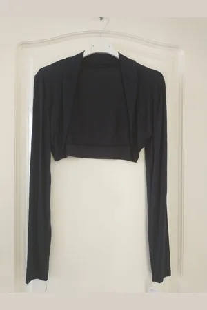 Merkloos Dames banned bolero Alinda lange mouwen maat S/M