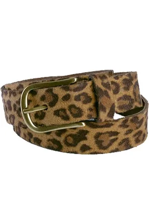 KÖ Kind Düsseldorf Luipaard riem - Leopard V45 Brown Dames riem - Broekriem Dames - Dames riem - Dames riemen - heren riem - heren riemen - riem - riemen - Designer riem - luxe