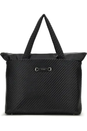 Guess Reistas Shopper met laptopvak Francy Travel Weekender Bag Zwart