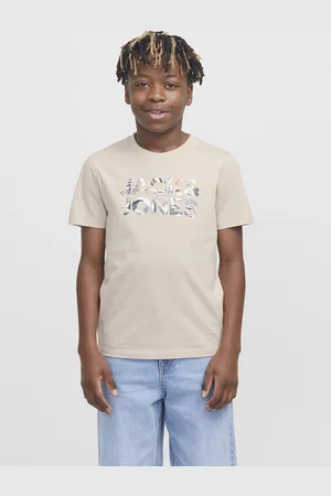 JACK & JONES JACK&JONES JUNIOR JJEBRYAN CORP LOGO TEE SS O-NECK SN JNR Jongens T-shirt - Moonbeam