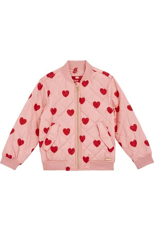WE Fashion Meisjes bomberjack met dessin
