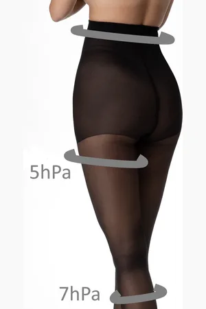 Merkloos Compressie Panty Stewardess - 20 Denier -