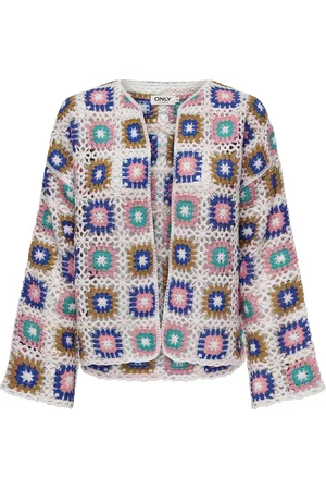 ONLY Vest Onlnicosia Ls Cardigan Ex Knt 15325650 Cloud Dancer/w. Multi C Dames