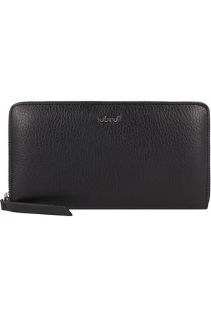 Abro+ Leren Portemonnee Leather Adria Zip Wallet Zwart