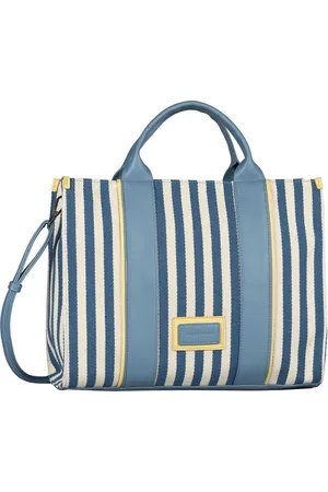 TOM TAILOR Schoudertas Handtas Malie Zip Tote Bag Lichtblauw