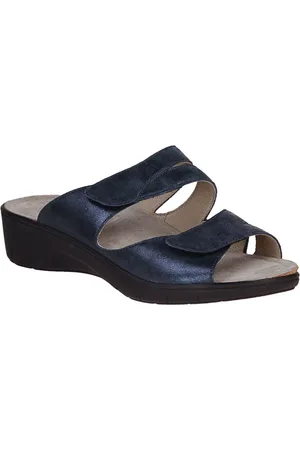 Solidus Gina Blauwe Slipper G-leest