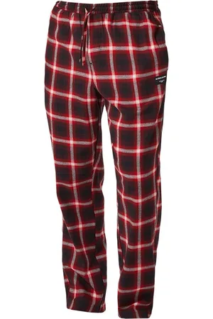Björn Borg Heren core flannel pyjamabroek lumber check rood & blauw