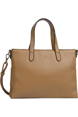 TOM TAILOR Schoudertas Poppy Zip Shopper Lichtbruin