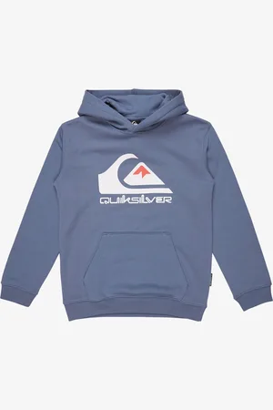 Quiksilver Big Logo Hoodie Grijs 10 Years Jongen