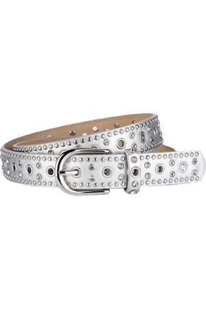 Fashion Favorite Studs Strass Riem - | Riemmaat 90 cm | Kunstleer |