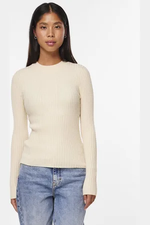 Pieces® PCCRISTA LS O-NECK KNIT NOOS Dames Trui