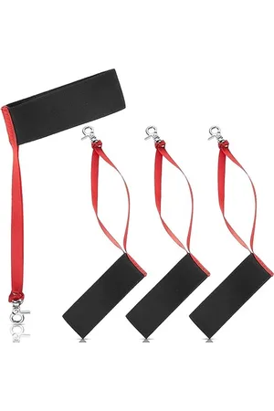 Merkloos 2 paar sporthandschoenenriemen winterpolsbanden elastische handschoenen skiriemen riemclip met metalen knop om handschoenen op te hangen (omtrek is 18 cm)