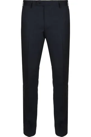 Suitable Pantalon Piga Wol Donkerblauw (navy)
