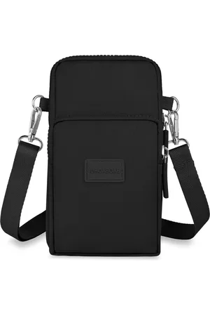 Merkloos Kleine telefoontas voor dames - verstelbare schouderriem - Oxford-stof - crossbody tas - hardlooptas - armband tas - 7 inch telefoon - hoofdtelefoonaansluiting