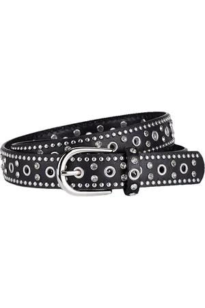Fashion Favorite Studs Strass Riem - | Riemmaat 90 cm | Kunstleer |