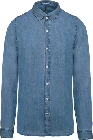 Kariban Herenoverhemd Denim K512 - - XL