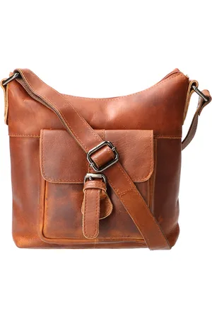 LEATHER DESIGN Shoulder bag small natural