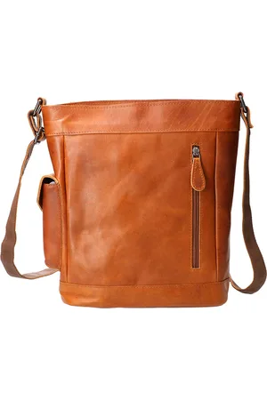 LEATHER DESIGN Shoulder bag natural