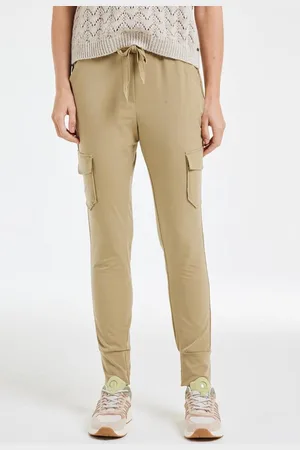 DIDI Dames Travel pants Dash in kelp sand maat 48