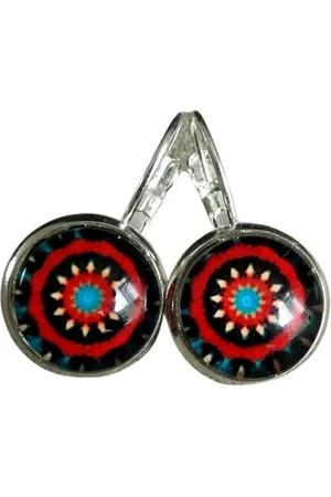 2 Love It Fantasie D - Oorbellen - Oorhangers - Metaal - - Geel - Rood - Zilverkleurig