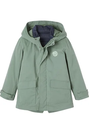 Vertbaudet Jongens 3-in-1 parka voor het tussenseizoen met uitneembaar donsjack zonder mouwen