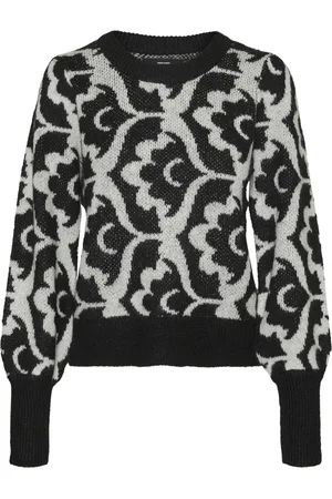 VERO MODA VMTARI LS O-NCK JACQUARD PULLOVER GA BOO Dames Trui
