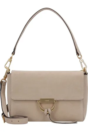 Abro+ Schoudertas Leather Suede Shoulder Bag Temi Beige