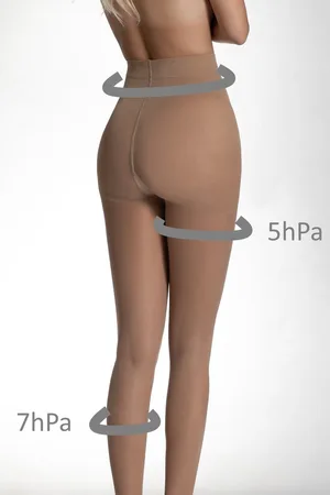 Merkloos Compressie Panty Stewardess - 50 Denier -