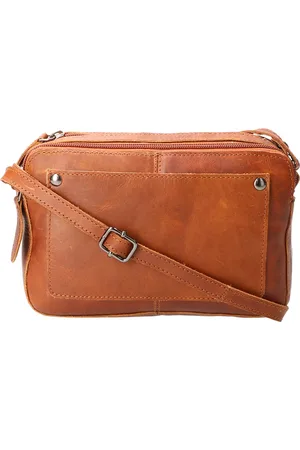 LEATHER DESIGN Shoulder bag small natural