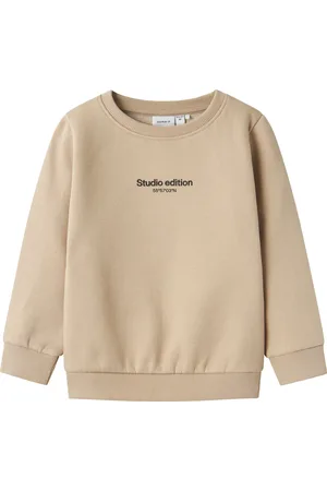 NAME IT Mini jongens trui BRODY Pure Cashmere W. BLACK PRINT Regular Fit