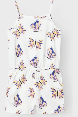 NAME IT Kids meisjes jumpsuit VIGGA Bright White
