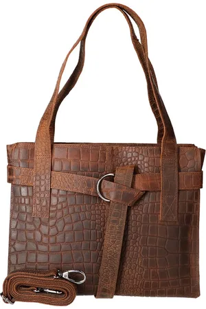 LEATHER DESIGN Revival Ladies hand and shoulder bag croco